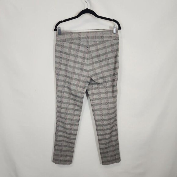 Fundamental Things Pull On Glen Plaid Cropped Pants in Black and White - Size‎ 6 - Picture 3 of 6